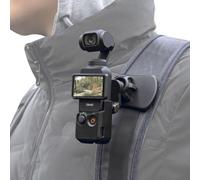 SUREWO 360 Rotation Backpack Strap Mount Quick Clip Mount with Expand Frame Compatible with DJI Osmo Pocket 3