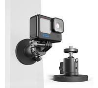 SUREWO Magnetic Action Camera Mount per Go Pro, 360° Rotabile Treppiede Ball Head Mount Compatibile con GoPro Hero 13 12 11 10 9 8 7 6 5 Nero, DJI Osmo Action 5 Pro/4/3 e altro ancora
