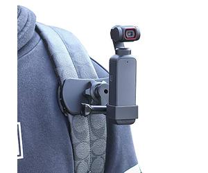 SUREWO Supporto a clip con rotazione a 360° per zaino, con telaio espandibile, compatibile con DJI Osmo Pocket, Osmo Pocet 2