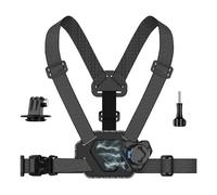 SUREWO Supporto magnetico migliorato per cintura toracica, compatibile con Go Pro Hero 13/12/11/10/9/8/7, nero, DJI Osmo Action 6/5 Pro/4/3/2 e altri
