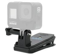 SUREWO Supporto per tracolla per zaino Supporto a clip rapida compatibile con Gopro Hero 12/11/10/9/8/7/6 (2018)/5 Nero DJI Osmo Action e altro