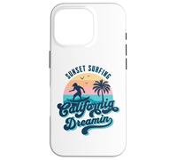 Surf al tramonto California Dreamin USA Surfer Custodia per iPhone 16 Pro