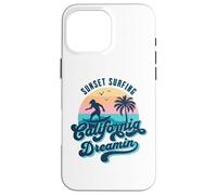 Surf al tramonto California Dreamin USA Surfer Custodia per iPhone 16 Pro Max