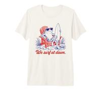 Surf All'alba Rana Surf Divertente Noi Maglietta Premium