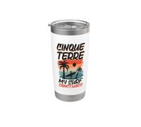 Surf alle Cinque Terre Bicchiere termico in acciaio inox doppia parete