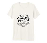 Surf Beach Graphic Surfer Gift Coastal Surfing Lover Maglietta Premium