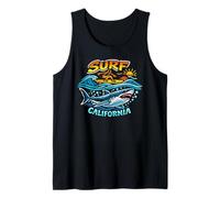 Surf California Surfer & Grande Squalo Bianco Canotta