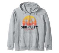 Surf City El Salvador Surf Vintage Surf Felpa con Cappuccio