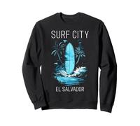Surf City El Salvador Surf Vintage Surfer Felpa