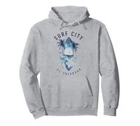 Surf City El Salvador Surf Vintage Surfer Felpa con Cappuccio