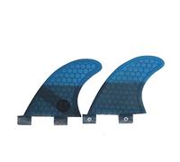 Surf Double Tabs Tavola da surf Fin GL Honeycomb Fiberglass 2 pezzi for set nel,Compatibilità Universale(Purple)