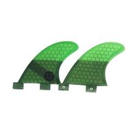 Surf Double Tabs Tavola da surf Fin GL Honeycomb Fiberglass 2 pezzi for set nel,Compatibilità Universale(Light Grey)