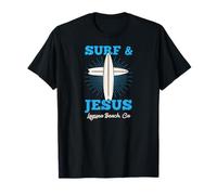 Surf E Gesù Laguna Beach California Christian Surfer Amore Maglietta