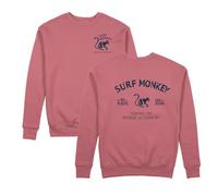 Surf Monkey Felpa organica con scollo rotondo Save The Oceans, L