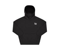 Surf Monkey Hoodie Felpa Oversize con Cappuccio Uomo/Donna - Cotone Biologico, Nero , L grande