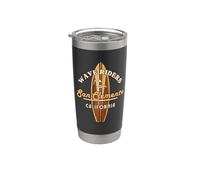 Surf San Clemente California Surf Vacation Design Bicchiere termico in acciaio inox doppia parete