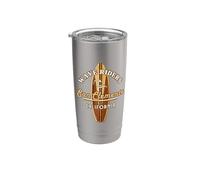 Surf San Clemente California Surf Vacation Design Bicchiere termico in acciaio inox doppia parete