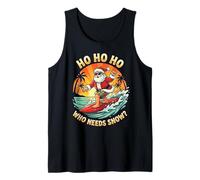 Surf Santa Ho Vacanze Hawaii Natale Spiaggia Divertimento Canotta