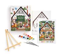 Galison Surf Shack Hideaway Pittura per Numero Kit di Pittura per Adulti e Adolescenti