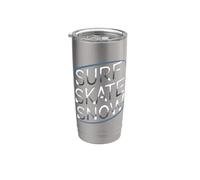 Surf Skate Snow - Boarder’s Word Graphic Tee Bicchiere termico in acciaio inox doppia parete