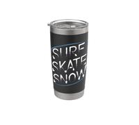 Surf Skate Snow - Boarder’s Word Graphic Tee Bicchiere termico in acciaio inox doppia parete
