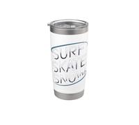 Surf Skate Snow - Boarder’s Word Graphic Tee Bicchiere termico in acciaio inox doppia parete