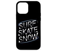 Surf Skate Snow - Boarder’s Word Graphic Tee Custodia per iPhone 12 mini
