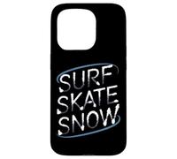Surf Skate Snow - Boarder’s Word Graphic Tee Custodia per iPhone 15 Pro