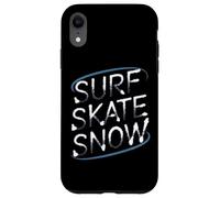 Surf Skate Snow - Boarder’s Word Graphic Tee Custodia per iPhone XR