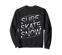 Surf Skate Snow - Boarder’s Word Graphic Tee Felpa