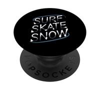 Surf Skate Snow - Boarder’s Word Graphic Tee PopSockets PopGrip Adesivo