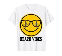 Surf Smile Occhiali da Sole Beach Vibes Summer Surf Happy Face Maglietta
