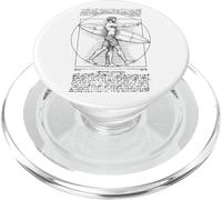 Surf Surfer Vintage Vitruviano Uomo Leonardo Da Vinci Surf PopSockets PopGrip per MagSafe