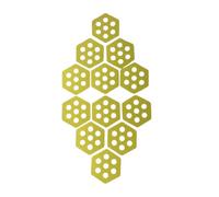 Surf Traction Pad -Hexagon Deck Pads,12 Pieces Non Slip EVA Deck Pads Anti Skid Surfboard Front Traction Pad with Adhesive Universal DIY Surfboards Tractions for Surfing Water Sports