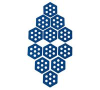 Surf Traction Pad -Hexagon Deck Pads,12 Pieces Non Slip EVA Deck Pads Anti Skid Surfboard Front Traction Pad with Adhesive Universal DIY Surfboards Tractions for Surfing Water Sports