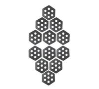 Surf Traction Pad -Hexagon Deck Pads,12 Pieces Non Slip EVA Deck Pads Anti Skid Surfboard Front Traction Pad with Adhesive Universal DIY Surfboards Tractions for Surfing Water Sports