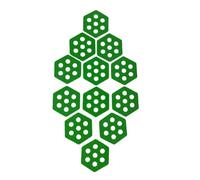 Surf Traction Pad -Hexagon Deck Pads,12 Pieces Non Slip EVA Deck Pads Anti Skid Surfboard Front Traction Pad with Adhesive Universal DIY Surfboards Tractions for Surfing Water Sports