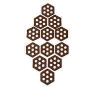 Surf Traction Pad -Hexagon Deck Pads,12 Pieces Non Slip EVA Deck Pads Anti Skid Surfboard Front Traction Pad with Adhesive Universal DIY Surfboards Tractions for Surfing Water Sports