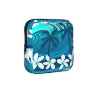 Surf tropicale blu tra le palme, Borsa porta assorbenti, borse per il ciclo, borse per tamponi per donne e ragazze adolescenti