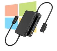 Surface Dock Dual Display HDMI+VGA con adattatore di alimentazione, 11 in 1 Surface Docking Station per Surface Pro 12/11/10/9/8/X/7/6/5/4/3, Surface Laptop 7/6/5/4/4/3/2/1, Surface Book Go Dock