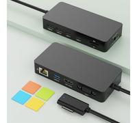 Surface Docking Station 4K@60HZ HDMI+VGA, 11 in 1 MS Surface Dock con alimentatore da 60W Surface Pro Docking Station per Surface Pro 11/10/9/8/X/7/6/5/4, Surface Laptop, Laptop Go, Surface Book