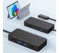 Surface Docking Station, Surface Dock 2 11-in-1 4K@60Hz HDMI, Surface Pro Docking Station per Microsoft Surface Pro 12/11/10/9/8/X/7/6/5/4/3, Surface Laptop/Go/Surface Book per professionisti