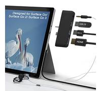 Surface Go 4 Docking station USB HUB per Microsoft Surface Go 3/Go 2/Go, Hub USB Rytaki Pro 4 in 2 con supporto HDMI 4K@30 Hz, porta USB 3.0 e USB 2.0, adattatore combinato jack audio/cuffie da 3,5 mm