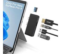 Surface Pro 8 Hub Docking station con 4K HDMI adattatore +100M Ethernet LAN +USB 3.0 porta* 2 + Micro SD (TF) lettore di schede adattatore per Microsoft Surface Pro 8