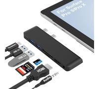 Surface Pro 9 Docking Station Triplo Monitor, Surface Dock Hub con 4K HDMI, USB-C Thunderbolt 4(Video+Data+PD 100W Charging), 2 USB3.0, SD/TF, 3.5mm Audio, Adattatore Surface per Surface Pro 9/Pro X