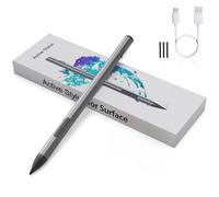 Surface Stylus per Surface Pro 11/9/X/8/7/6/5/4/3, Surface Go 4/3/2/1, Surface Laptop/Studio/Book 4/3/2/1 Penna a stilo con rifiuto del palmo della mano, 4096 sensibilità alla pressione, grigio