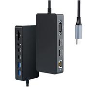 Surface Thunderbolt 4 Dock con alimentatore da 100 W, docking station Surface Pro 12 in 1 con doppio HDMI+VGA per Surface Pro 11/10/9/8/X/7+, Surface Laptop, Surface Go
