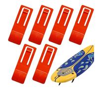 Surfboard Fin Clamps - Universal Base Pins For Stand Up Paddle Board & Water Ski | Sturdy Paddle Fin Pins Clip Accessories For Professionals & Enthusiasts (Flat/ Random), 6*PCs