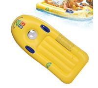 Surfboard Pool Float - PVC Inflatable Surfing Swim Toy 115x53x13cm Blow Up Pool Float with Handles | Summer Water Play Lounger for Boys Girls Beach Lake Backyard Travel Use
