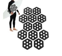 Surfboard Traaction Pad, 12 pezzi Hexagon Skimboard Grip Set, non Slip Water Sports Accessory for Fishing, Sea Activities, Fitness, Beach, Skateboard e Summer Outdoor Adventures